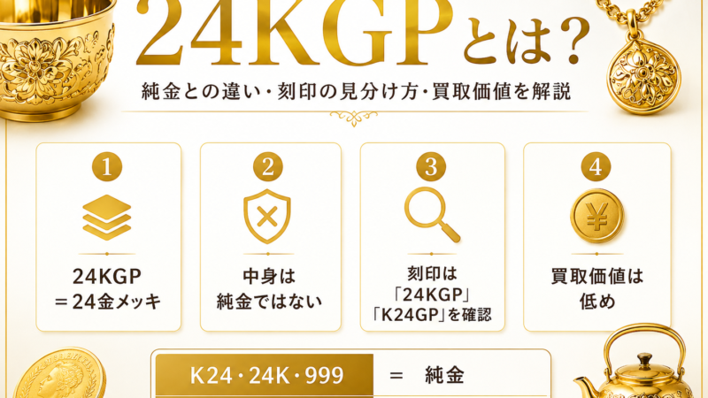 24KGPとは？純金との違い・刻印の見分け方・買取価値を解説