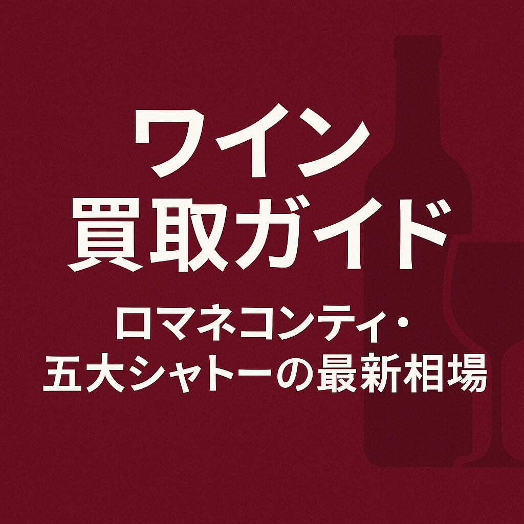 ワイン買取ガイド|ロマネコンティ・五大シャトーの最新相場