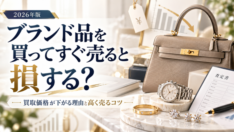 ブランド品買ってすぐ売る