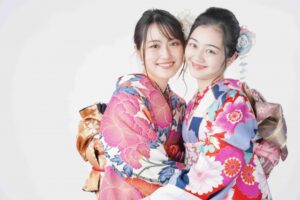 着物きた女性