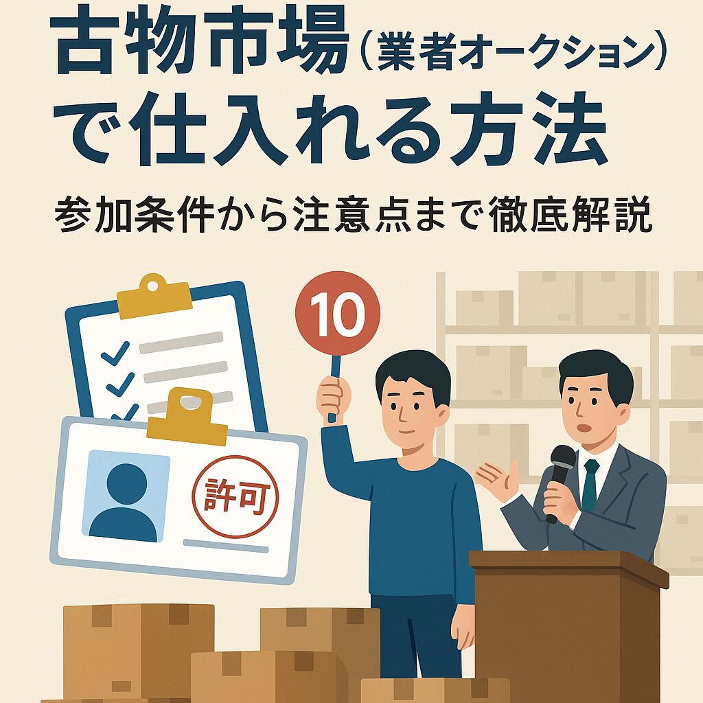 古物市場(業者オークション)で仕入れる方法|参加条件から注意点まで徹底解説