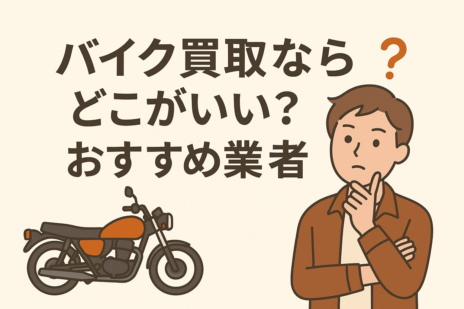 バイク買取ならどこがいい ?おすすめ業者【5選】、高く売るコツもお教えします
