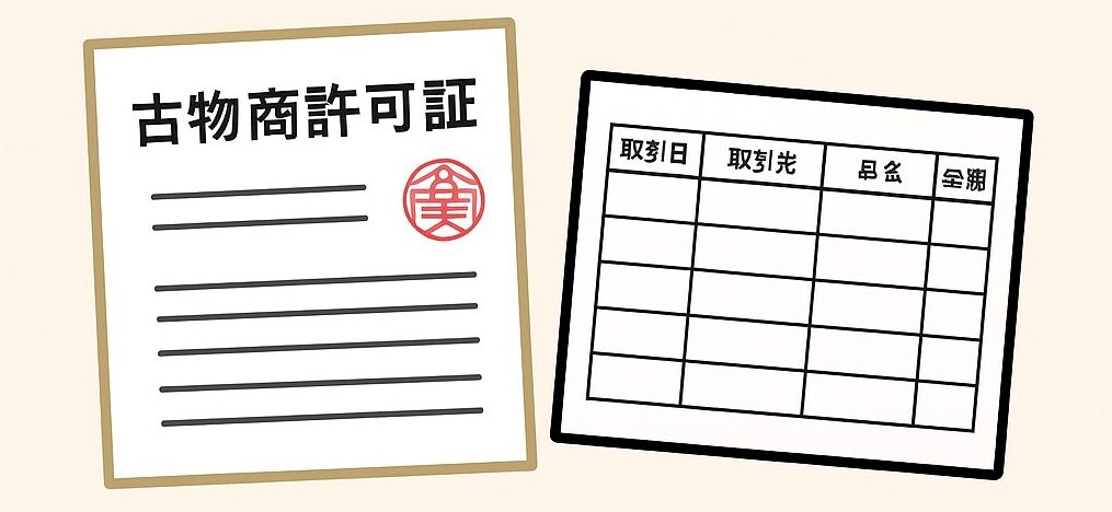 古物商許可証の実際のイメージと台帳サンプルを解説｜取得後の管理もこれで安心