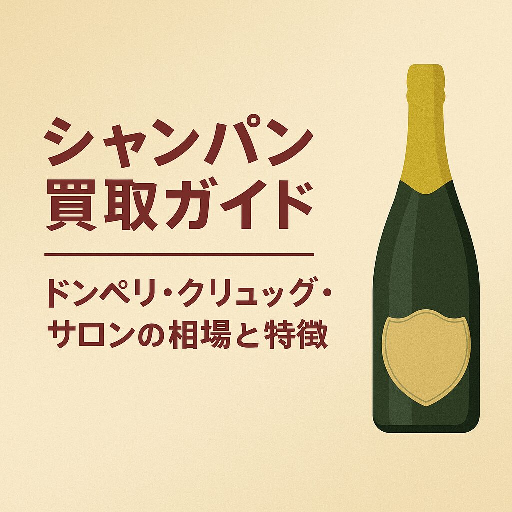 シャンパン買取ガイド｜ドンペリ・クリュッグ・サロンの相場と特徴