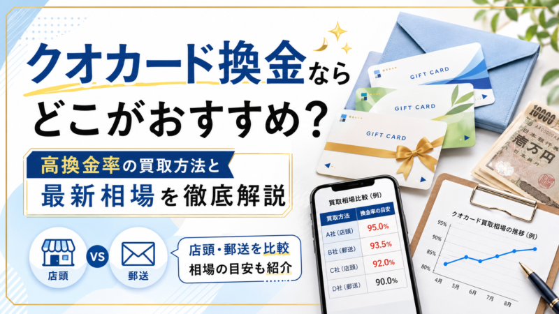 クオカード換金ならどこがおすすめ？