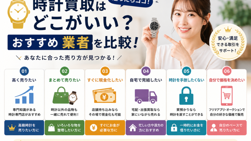 時計買取どこがいい