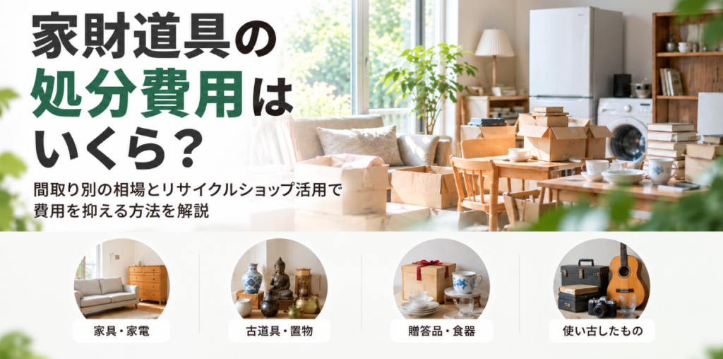 家財処分費用はいくら?