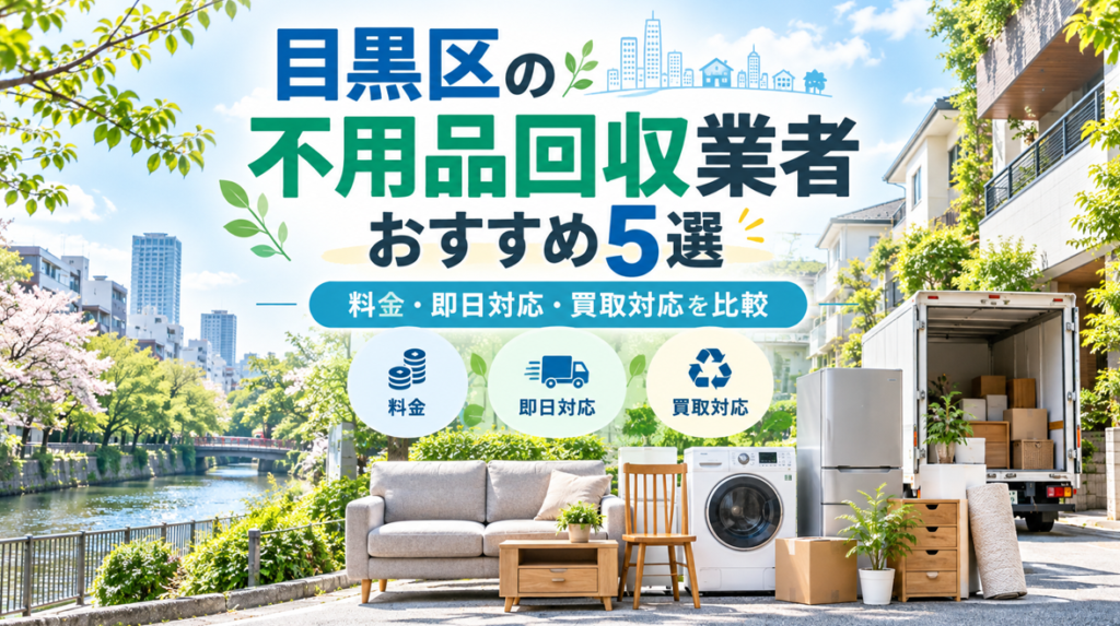 目黒区おすすめ不用品回収業者